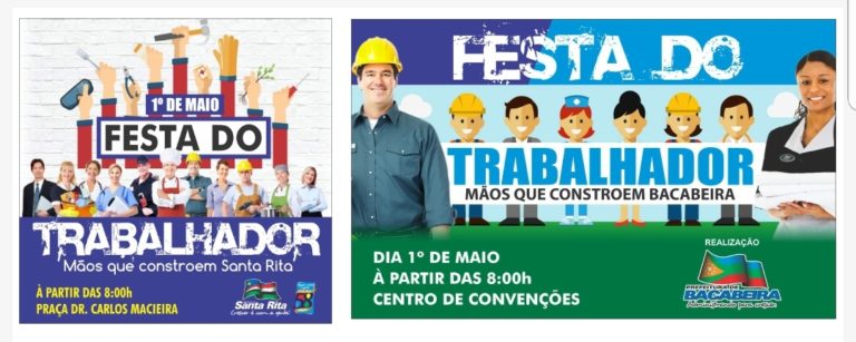 Prefeituras de Santa Rita e Bacabeira realizam Festa do Trabalhador