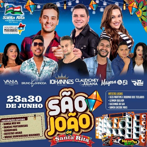 Prefeitura de Santa Rita divulga programação de São João 2019