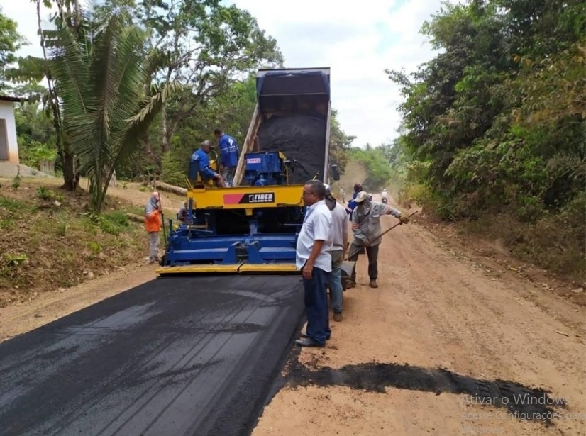 Prefeitura de Santa Rita finaliza asfaltamento da estrada do povoado Nova Vida
