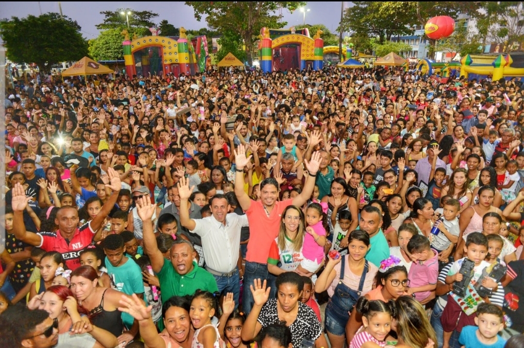 Milhares de crianças participam de festa promovida pela prefeitura de Pinheiro e pela deputada Dra. Thaiza