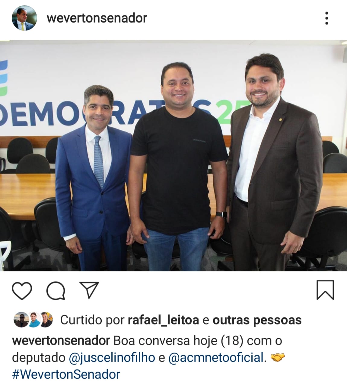 Weverton Rocha nega Neto Evangelista no PDT e diz que partido pode apoair candidato do PCdoB, DEM, PSB