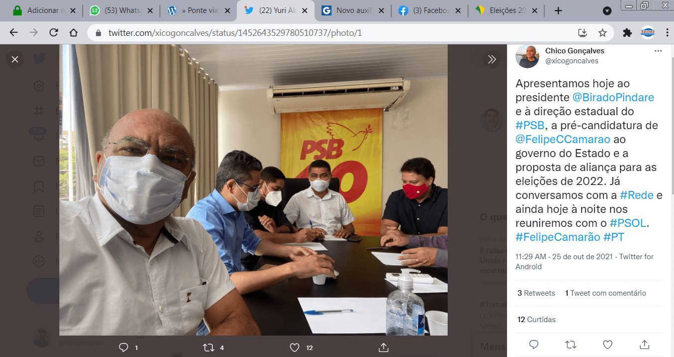 Petistas levam Camarão pela esquerda para um ‘bronzeamento artificial’…