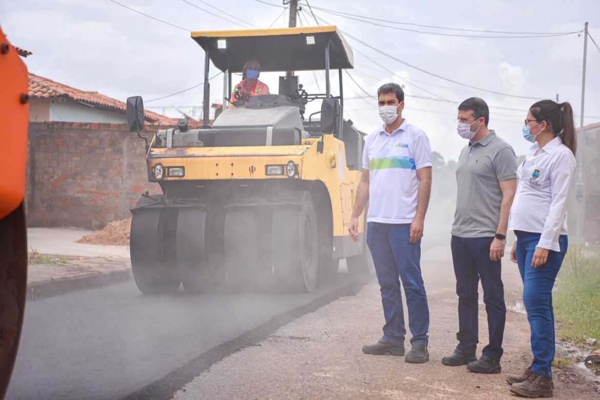 Prefeito Eduardo Braide leva “Asfalto Novo” para o Residencial Ribeira, na Zona Rural de São Luís…