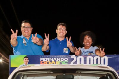 Esmênia Miranda e Marlon Botão participam de carreata em apoio a Fernando Braide…