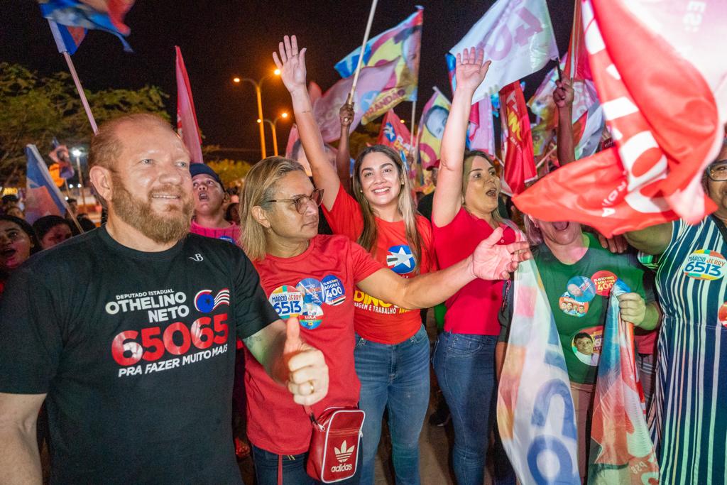 Em Grajaú, Othelino e Ana Paula participam de carreata e comício com apoiadores…