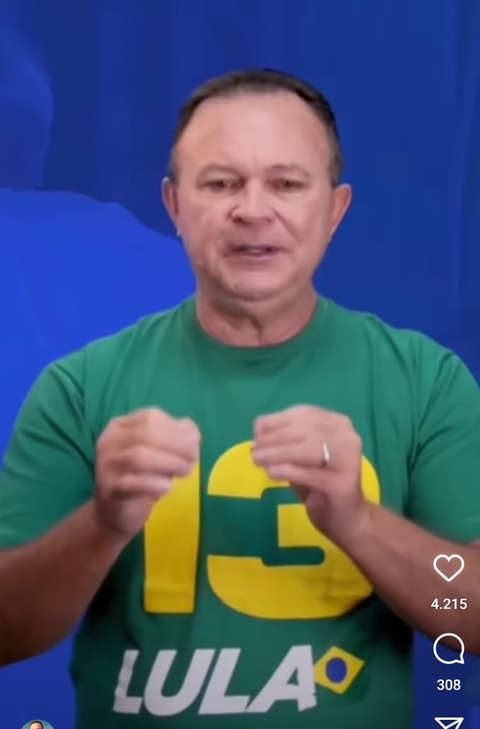Brandão grava vídeo e pede voto para Lula…