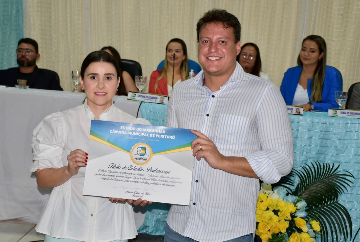 Felipe Camarão recebe o título de ‘Cidadão Peritoroense’…