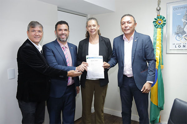 Fábio Macedo e Naldir Lopes se reúnem com ministra do esporte…
