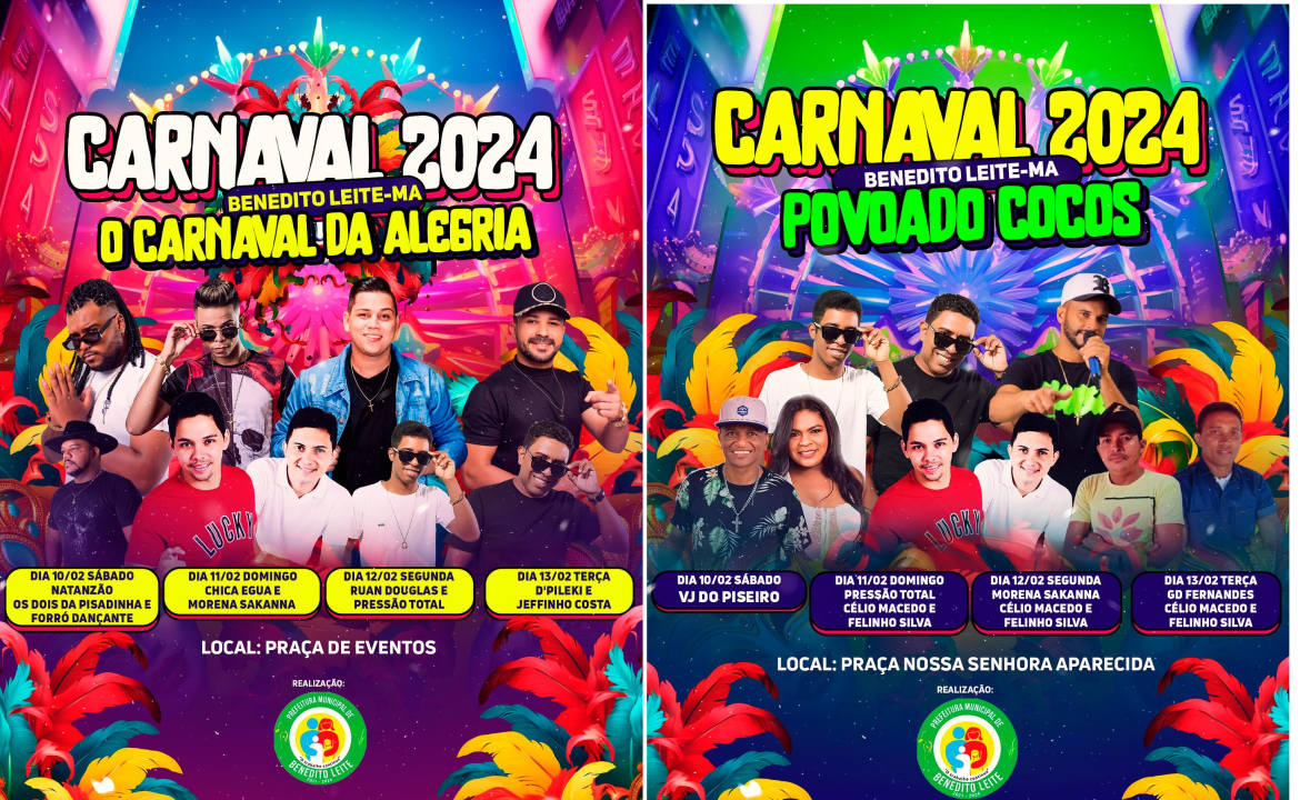 Prefeito Ramon Barros apresenta  programação do  ‘Carnaval da Alegria’ em Benedito Leite…
