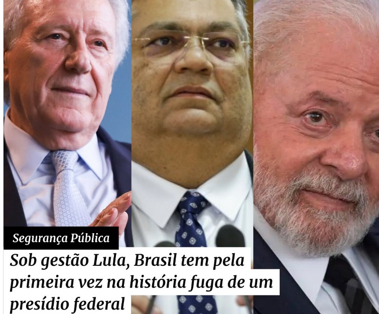 ‘Crime Organizado’ – Sob a gestão do Lula, Brasil tem pela primeira vez na história fuga em presídio federal…