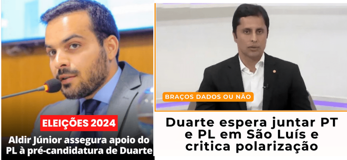 Sem Polarização? Com apoio do PL de Bolsonaro, Duarte quer unir ‘Deus e o Diabo’ no mesmo palanque…