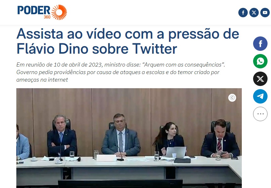 ‘O x da questão’  – Como  twitter de Dino deixou órfão o Governo Lula…
