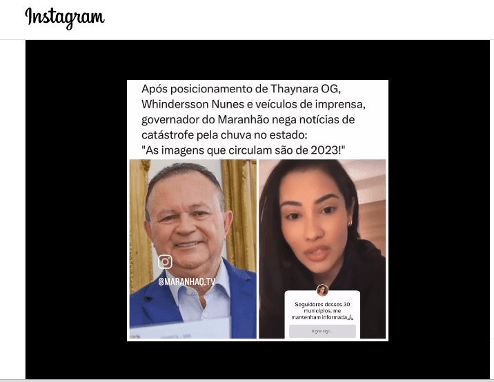 ‘Balaio de Gatos’ – Brandão diz que é ‘Fake News’ sobre cidades alagadas no Maranhão e Mirante desmente Sérgio Macedo…