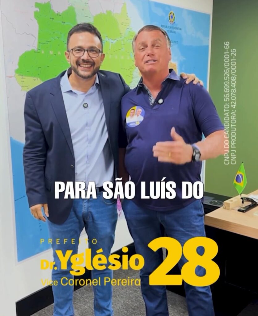 Bolsonaro confirma agenda em São Luís ao lado de Dr. Yglésio…