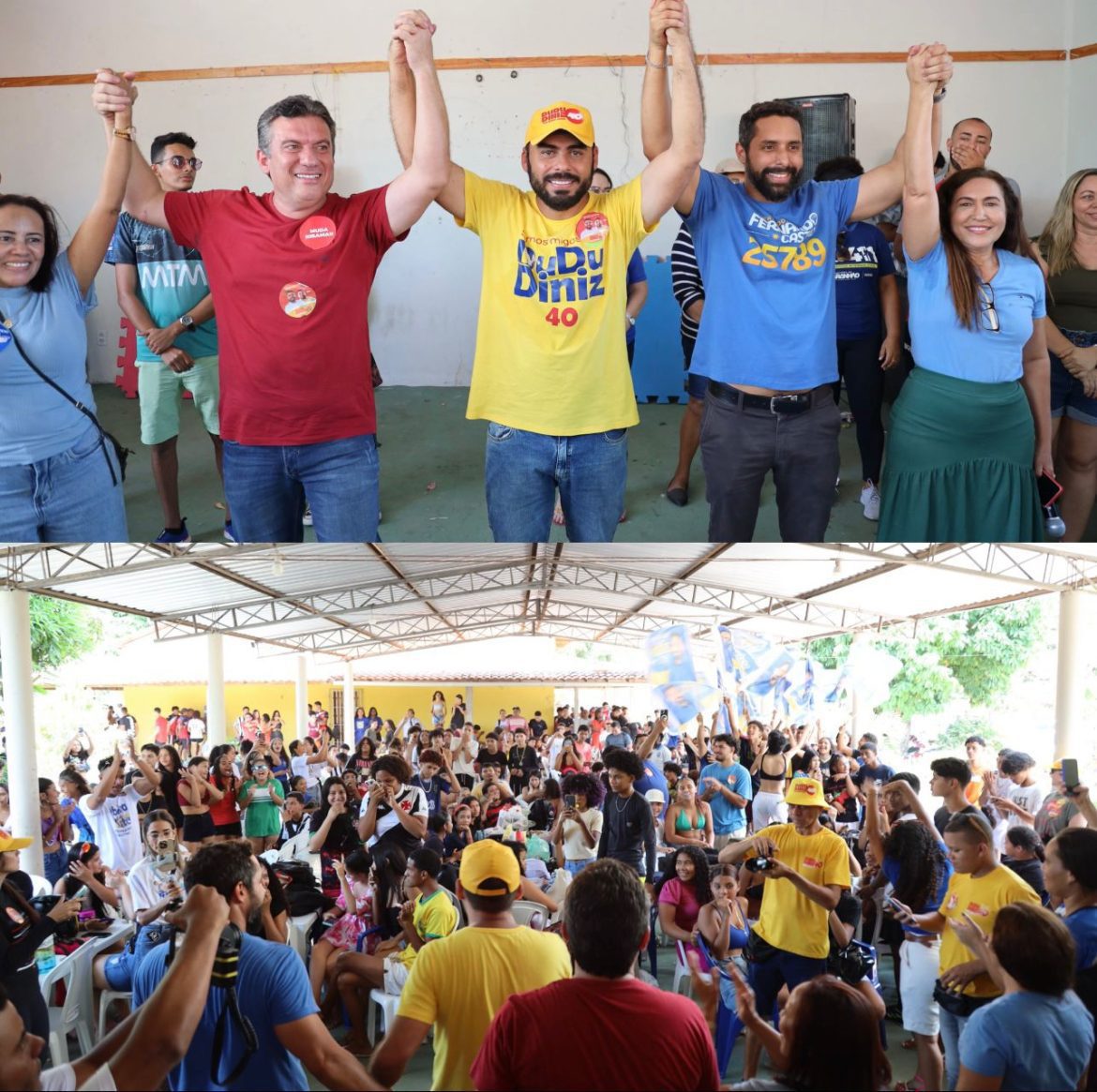 Juventude lotou evento em apoio a Dudu Diniz em São José de Ribamar…