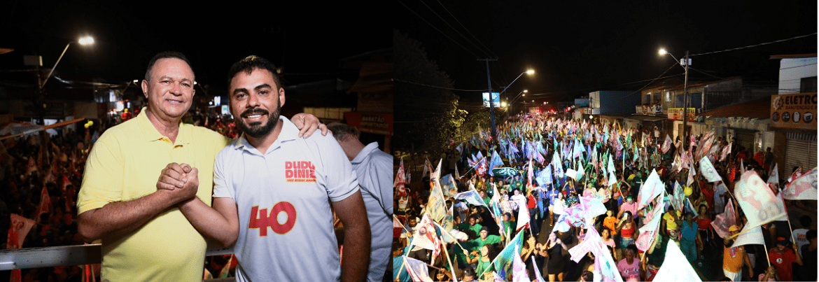 Em caminhada com governador Brandão, São José de Ribamar virou um mar de apoiadores de Dudu Diniz…