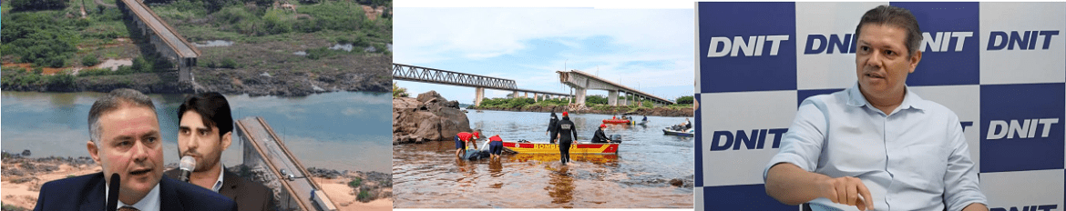 Superintendente do DNIT do Tocantins é afastado durante investigação sobre queda de ponte entre os dois estados; João Marcelo do Maranhão continua no cargo…