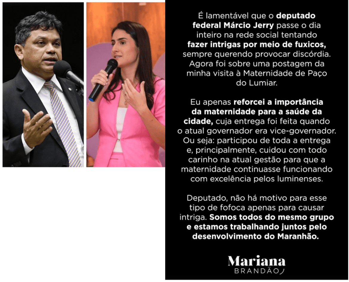 Mariana Brandão dá invertida em Márcio Jerry: “Passa o dia fazendo fuxico e intriga na rede social,” rebate a vice-prefeita de Paço do Lumiar…