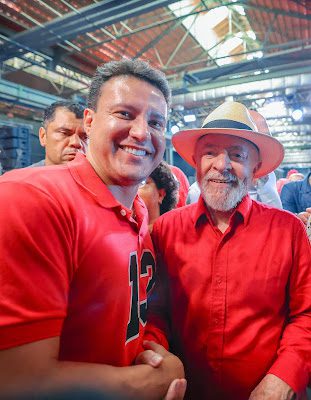 Prestígio! Camarão participa do aniversário do PT no Rio de Janeiro ao lado de Lula…