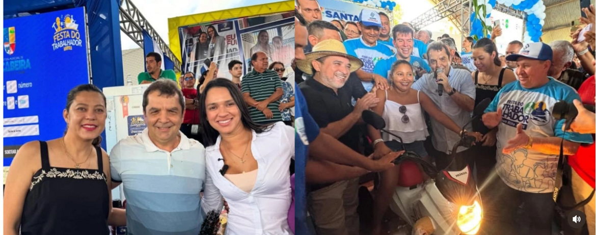 Dr. Hilton Gonçalo participa da Festa do Trabalhador em Bacabeira e Santa Rita ao lado do deputado Ariston…
