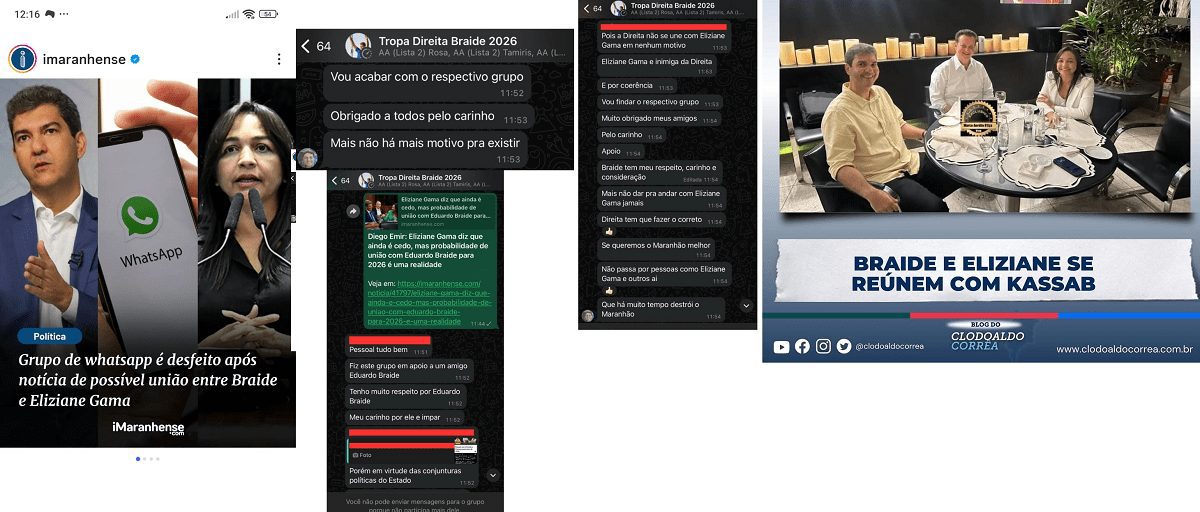 ‘Queimação de Filme’ – Desgastada no meio evangélico, Eliziane bota ‘catinga dos comunistas’ em Braide e faz direita acabar com grupo de apoio ao pré-candidato…