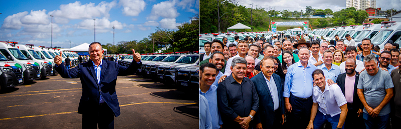 Maranhão – Brandão entrega 71 novas ambulâncias e mais 40 viaturas para a segurança…