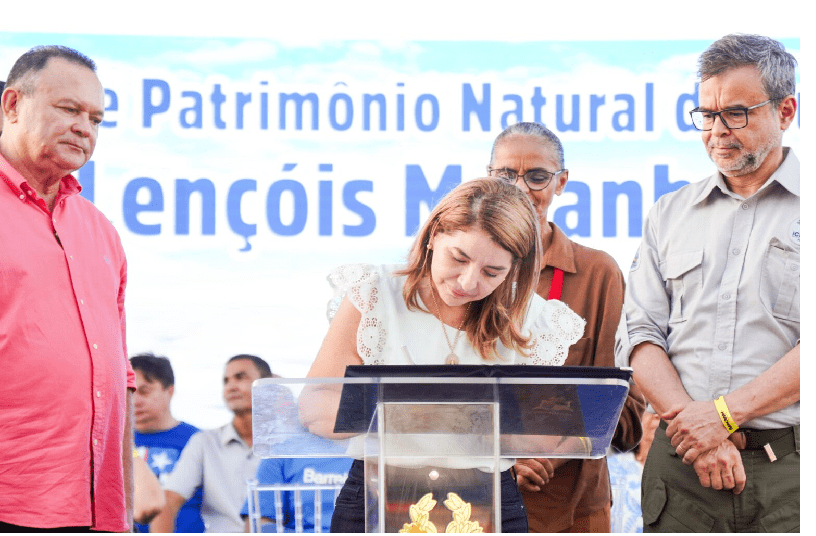 Iracema Vale prestigia entrega do certificado de Patrimônio Natural da Humanidade aos Lençóis Maranhenses…