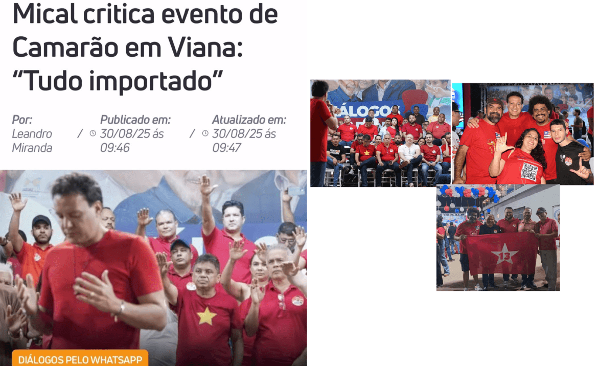 Baixada Maranhense – Mical critica evento de Camarão: “Tudo importado”…