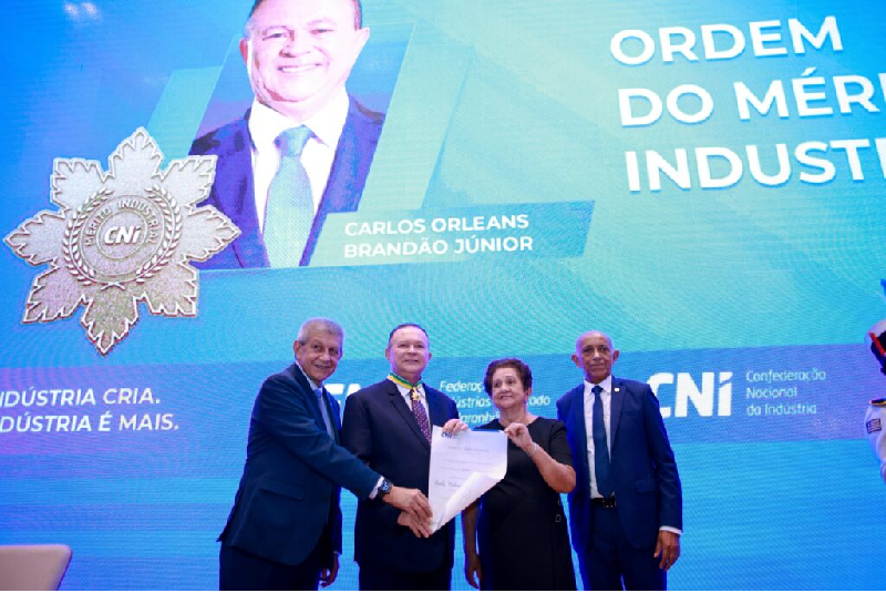 Brandão é o primeiro governador do MA a receber Medalha da Ordem do Mérito Industrial da CNI…