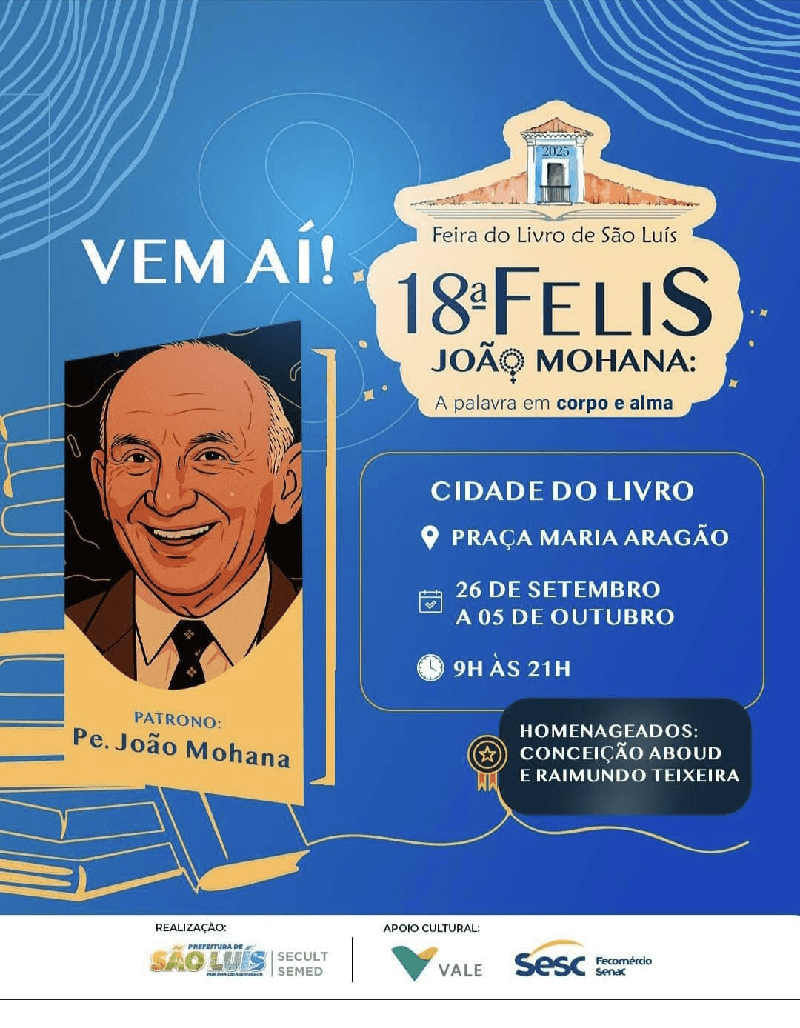 Com 20 estandes, Associação dos Livreiros é parceira na 18ª Feira do Livro de São Luís (Felis)…