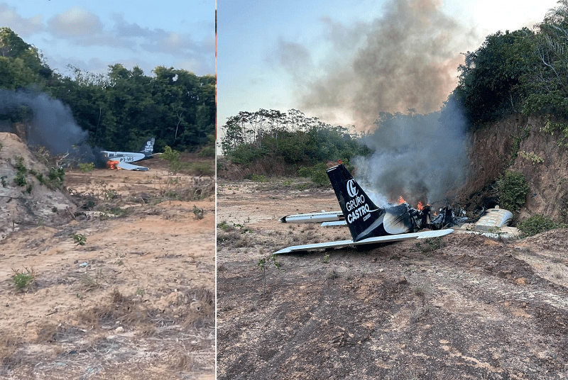 Avião do  Beto Castro cai em Paço do Lumiar; vereador estava com esposa e mais três…