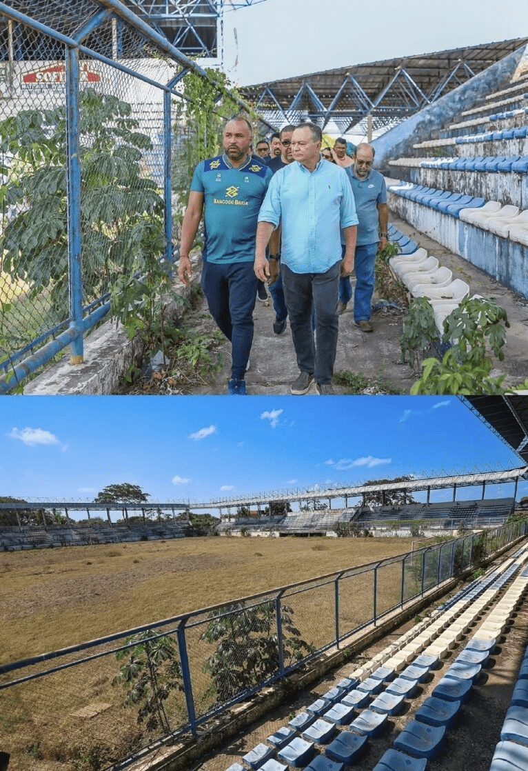 Bacabal – Brandão anuncia projeto de revitalização do Estádio Correão após vistoria ao lado de Roberto Costa…