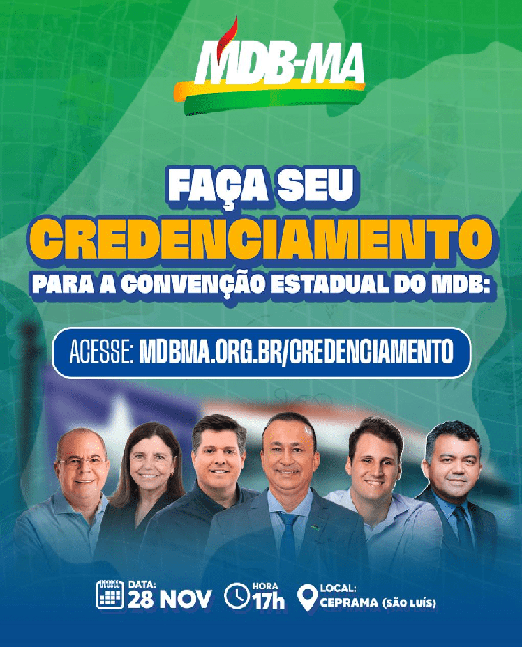 MDB reunirá líderes políticos de todo Maranhão em convenção estadual…