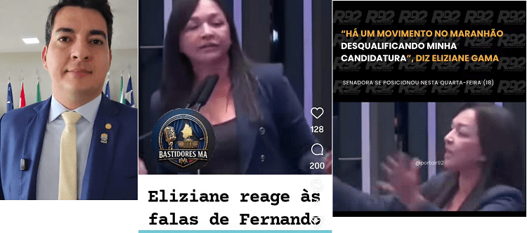 ‘Rejeitada’ – Fernando descarta Eliziane na chapa  Braide; senadora se diz vítima de misoginia…