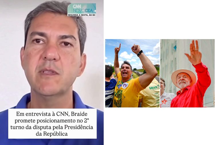 ‘Descendo do Muro’ – Braide diz a CNN que vai tomar partido no segundo turno entre Flávio Bolsonaro x Lula…